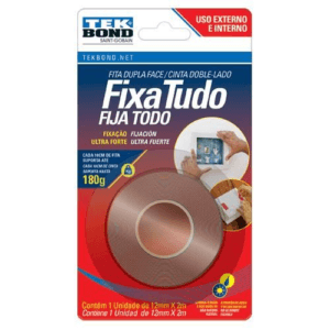 FITA ACR DUPLA FACE EXT 12MMX2M BLISTER-TEK BOND